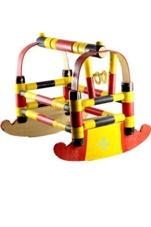 Colorful Wooden Toy Wooden Toy Crib SHM. CRM. CRADLE. 001 - İskilip oymacılık
