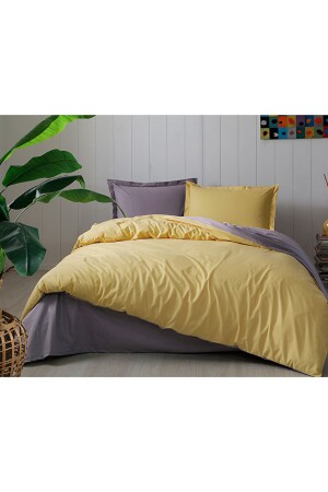 Colormix Çift Kişilik Nevresim Takım Hardal Antrasit 8697353521256 - Özdilek