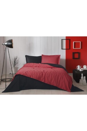 Colormix Çift Taraflı Çift Kişilik Nevresim Takımı Kırmızı - Siyah CM2213 - Özdilek