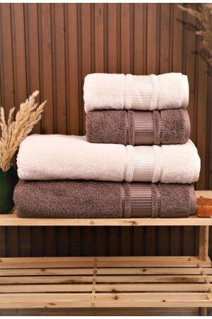 Colourist 4-Piece Bath Towel Turkish Bath Set PDR-towel12 - Özdilek