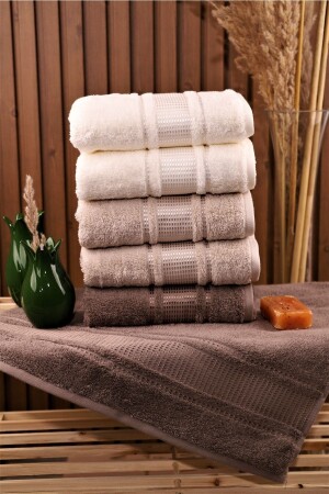 Colourist 6-Piece Cotton Highly Water Absorbent 50*90 Hand and Face Towels - Özdilek
