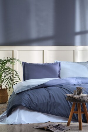 Colourist Indigo - Sky Blue Double Duvet Cover Set PR-EVTEKSTILI-58488601327 - Özdilek