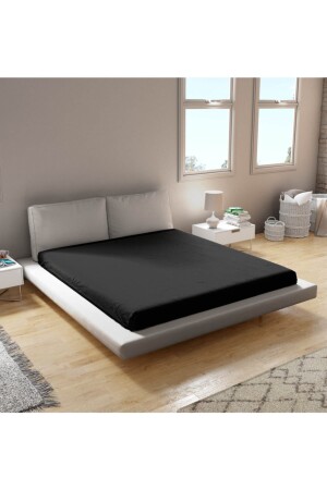 Combed Cotton Fitted Sheet 100% Cotton Single Double King Size Black Color ? - Biocotton