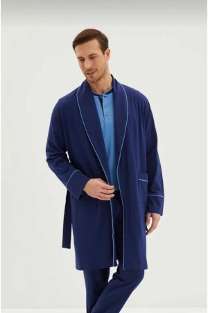 Combed cotton single dressing gown - Kiğılı