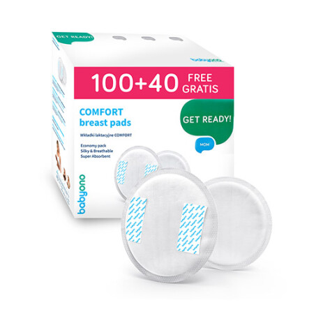 COMFORT breast pads 100-40 pcs free - BABYONO