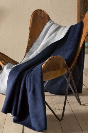 Comfy Double Blanket - Navy Gray 8682048804134 - Hibboux