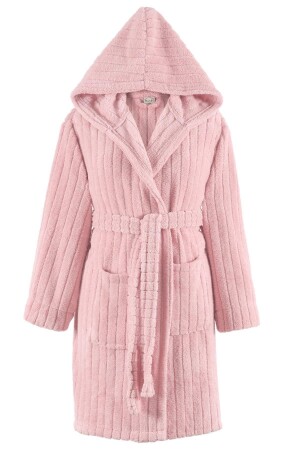 Comfy Hooded Wellsoft Plush Dressing Gown Robdeshambr Bathrobe - Zeynep Tekstil