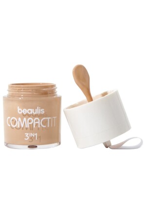 MNZ- Compact It Foundation & Blush & Concealer 3in1 حزمة واحدة ذات تصبغات عالية - Beaulis