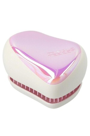 Compact Styler Pink Holographic Hair Brush - Tangle Teezer
