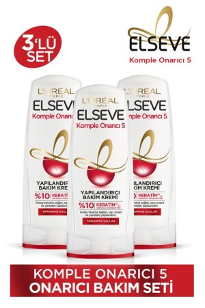 Complete Repair 5 Structuring Conditioner 360 ml 3-Piece Repair Hair Care Set - Elseve