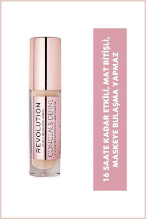 Conceal Define 16 Hour Effective Matte Finish Concealer No: C6 - Revolution