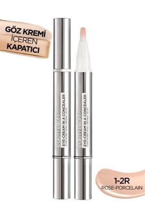 Concealer 2 in 1 mit True Match Eye Cream 1-2R Rose Porcelain - L'oreal Paris