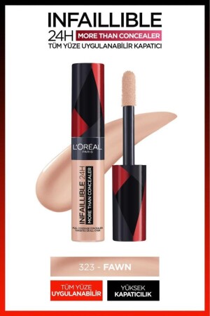 Concealer, der auf das ganze Gesicht aufgetragen werden kann – Infaillible More Than Concealer 323 Fawn - L'oreal Paris