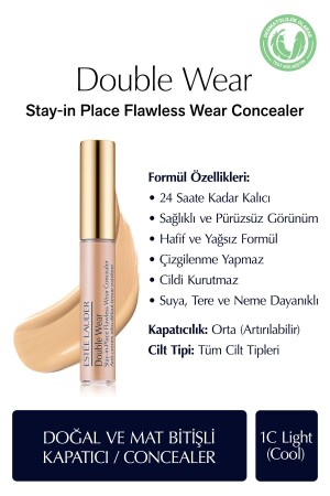 Concealer - Double Wear Stay-in-place Flawless Wear Concealer - Color: 1c Light (cool) 7ml - Estee Lauder