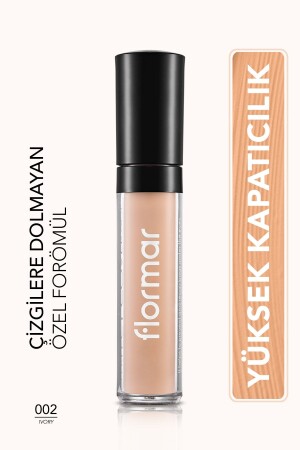 Concealer to Help Prevent Dark Circles-perfect Coverage Liquid Concealer-002 Ivory-8690604044894 - Flormar
