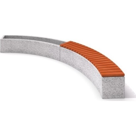 Concrete planter set with bench Inter-Play 04 - Inter-Play