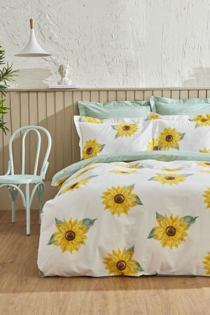 Conrad 100% Cotton Double Duvet Cover Set Green (pp) 200. 22. 08. 0020 - Karaca Home