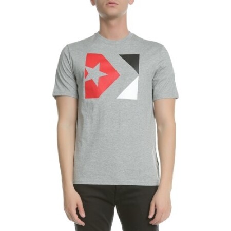 Converse T-shirt Star Chevron Tri Color Tee Grey - Converse