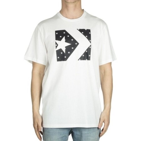 Converse T-shirt Star Fill Chevron Tee White - Converse
