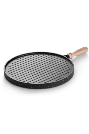 Cook Kitchen Gussgranit-Fladenbrot-Pfannkuchenpfanne (doppelseitiger Grill), 36 cm, CookGzleme - cook&kitchen