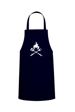 Cook Special bedruckte Koch-Küchenschürze, Marineblau, TTMO0502 - Tasarım Trend