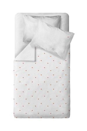 Cool Fox 100% Cotton Satin Embroidered Baby Duvet Cover Set BABYBED-KD1651 - Casadora Baby