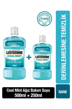 Cool Mint Ağız Bakım Suyu 500-250 ml - Listerine