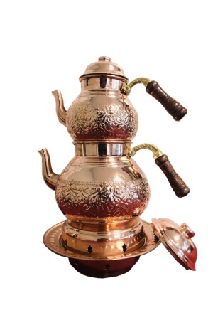 Copper Balcony Pleasure Large Size Teapot Ottoman Stove bkrblkon21 - Genel Markalar