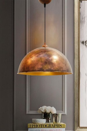 Copper Color Linate Chandelier with Skirt Pendant Lamp Retro Restaurant Dining Meeting Room Desktop Patisserie Bar - Bamyum