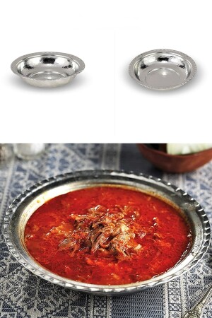 Copper Inside-Outside Pewter Beyran Plate Copper Dinner Plate grbkrklybyrn214 - GÜR BAKIR