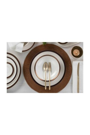 Copper Line Dinnerware Set 60 Pieces 04ALM005234 - Porland