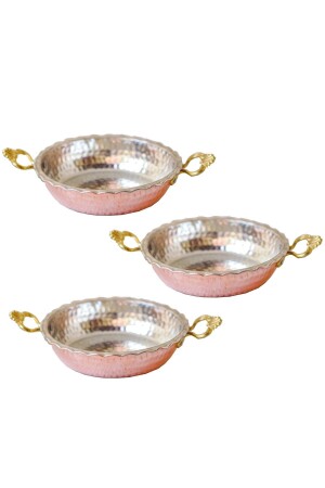 Copper Serrated 3-Piece Pan Set TYC00842840898 - ANTEPSEPETİ