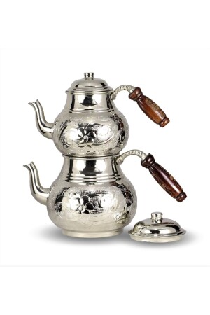 Copper Teapot Processing Nickel Plated Family Size Embroidered GS001741 - MORYA