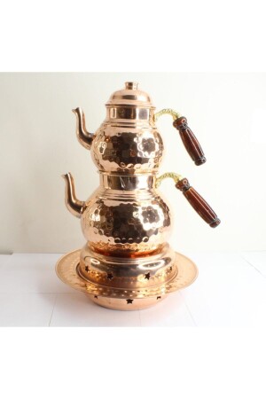 Copper Teapot Set with Ottoman Stove. TYC00184649600 - blk bakırcılık