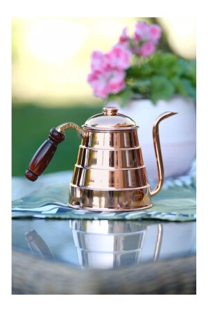 Copper Teapot Slice Model Copper Color DLMDMLK - Bakır Concept