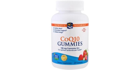 CoQ10-Gummibärchen, 100 mg Erdbeere - 60 Stück - Nordic Naturals