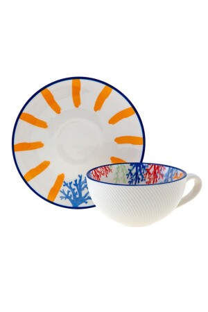 Coral Reef Set of 2 Teacups - Jumbo