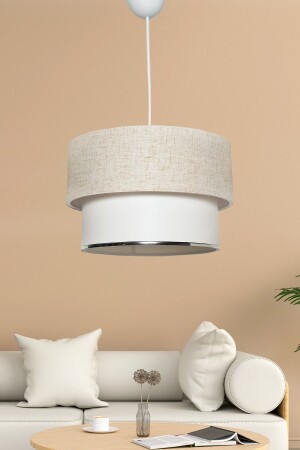 Corbeu Single Pendant Lamp Chandelier Cream-white Mdrn-45 SH227 - hmydesign