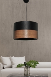 Corbeu Tekli Sarkıt Avize Siyah-kahve Mdrn-45 SH227 - hmydesign