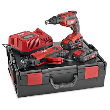 Cordless belt sander FLEX DW 45 18,0-EC M/2,5 Set - FLEX