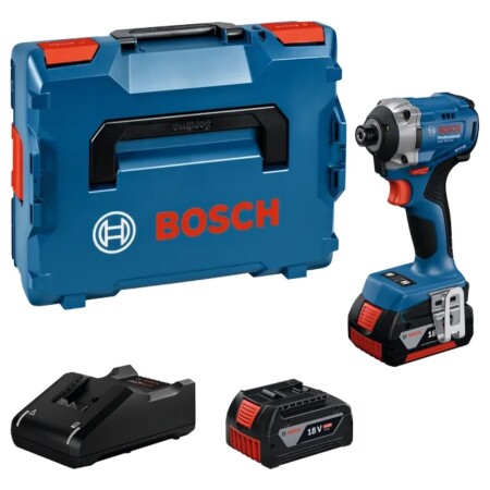 Cordless impact driver BOSCH GDR 18V-215 2x4.0Ah, GAL 18V-40, L - Bosch
