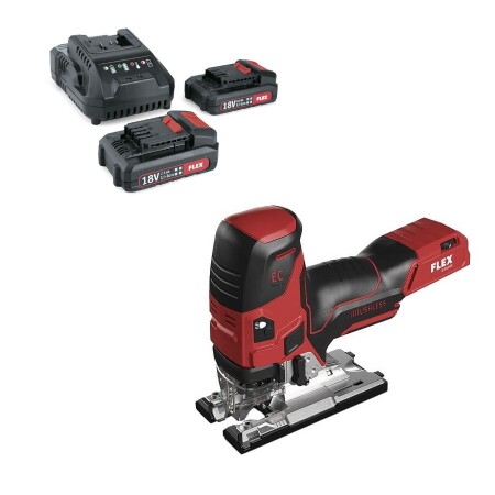 Cordless jigsaw FLEX JS 18,0-EC C with accessories - FLEX