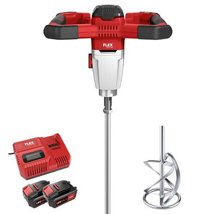Cordless mixer FLEX MXE 18,0-EC/5,0 Set + WR3R 120 - FLEX