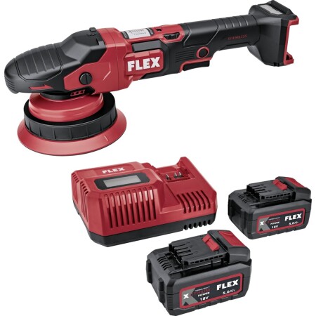 Cordless orbital polisher FLEX XCE 8 125 18-EC/5.0Ah Set - FLEX Polishers