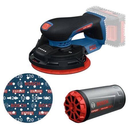 Cordless random orbital sander BOSCH Expert EXEX 18V-150-5 Solo, C - Bosch Expert