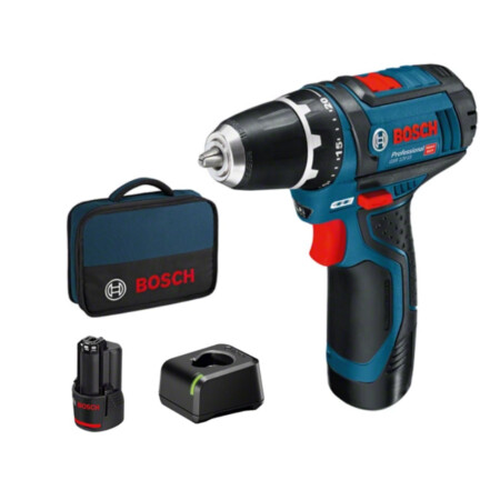 Cordless screwdriver-drill BOSCH GSR 12V-15 2x2.0Ah - Bosch
