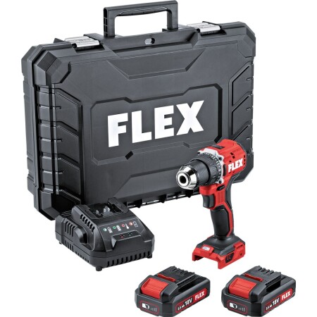 Cordless screwdriver-drill FLEX DD 2G 18.0V LD 2x2.5Ah - FLEX