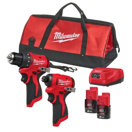 Cordless screwdriver set MILWAUKEE M12 BLPP2D-202B - Milwaukee