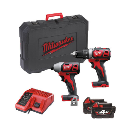 Cordless screwdriver set MILWAUKEE M18 BPP2D-402C - Milwaukee