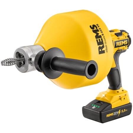 Cordless sewer pipe cleaning device REMS Mini–Cobra S 22V VE Set - Rems